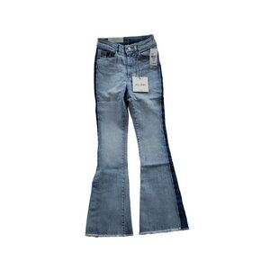 DL1961 Bridget High Rise Bootcut Fit Crop Jeans Alameda 23 Blue